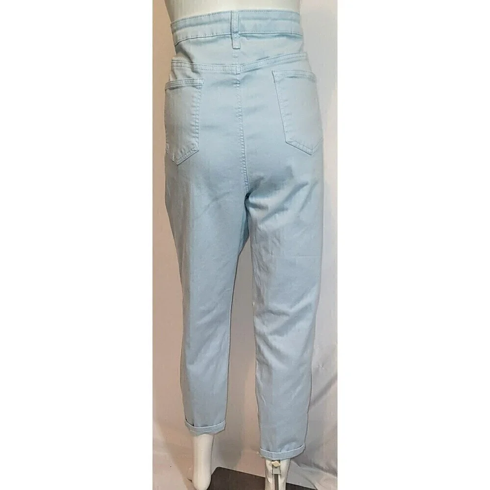 Buffalo David Bitton Jeans Fog Blue High Rise Havana Ankle Jeans - Size 16